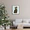 Stupell Industries Bear Seasonal Holly Snow Scene Framed Floater Canvas Wall Art